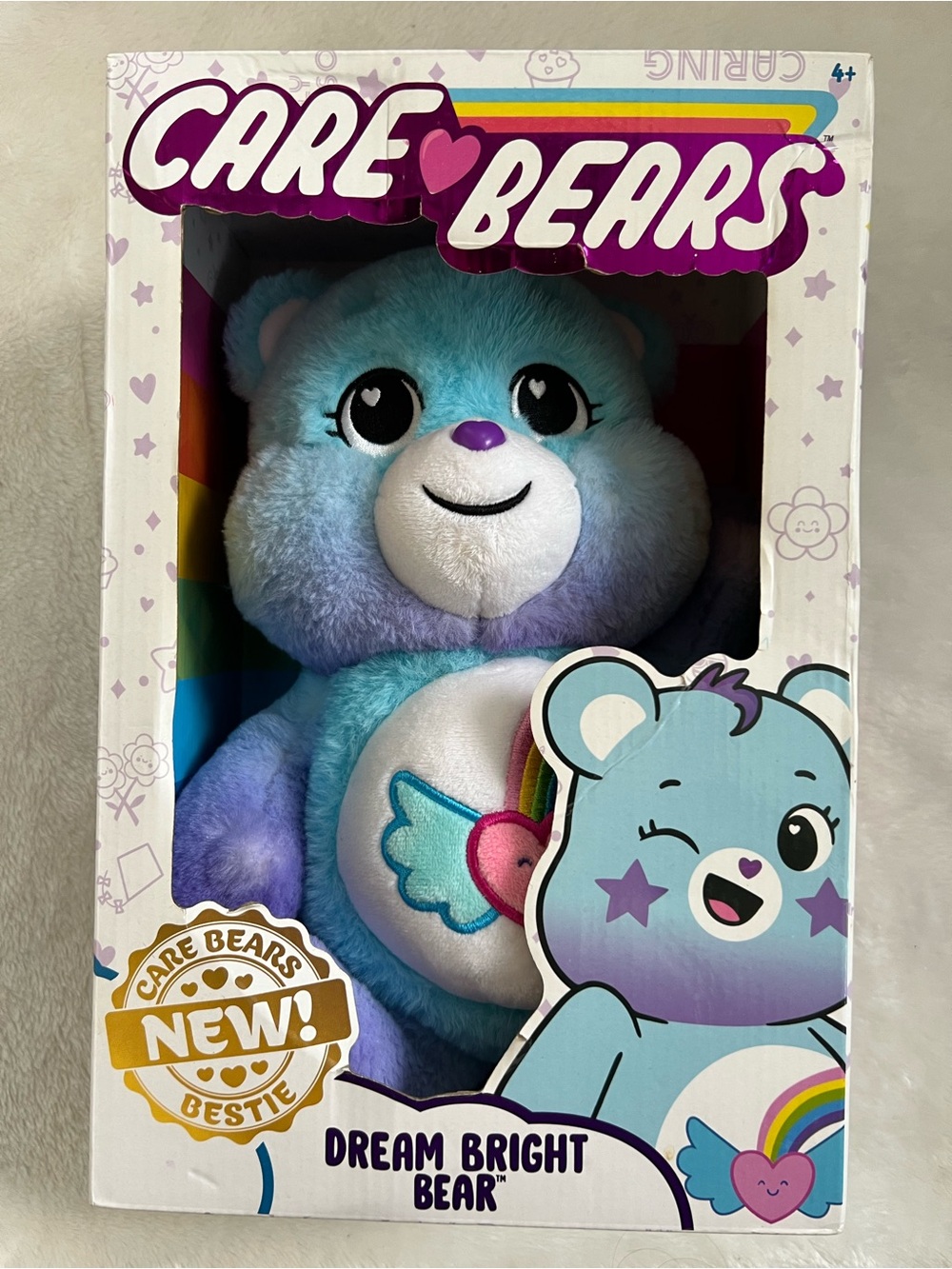 2021 Care Bears 40th Anniversary Dream Bright Bear 14in Plush - READ